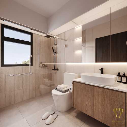 Contemporary Bathroom at 528B pasir ris