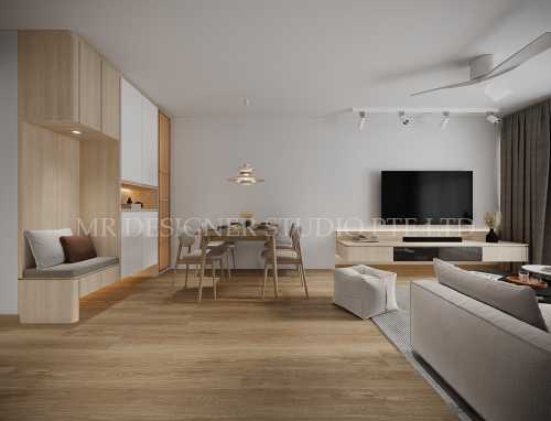 Scandinavian Living Room at 32 Eunos
