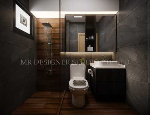 Scandinavian Bathroom at 32 Eunos