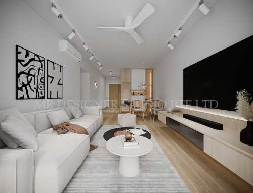 Scandinavian Living Room at 32 Eunos