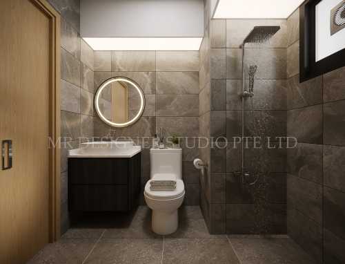 Scandinavian Bathroom at 32 Eunos