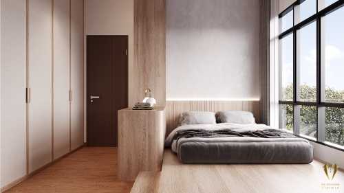 Scandinavian Bedroom at Eco santuary 61 chestnut drive