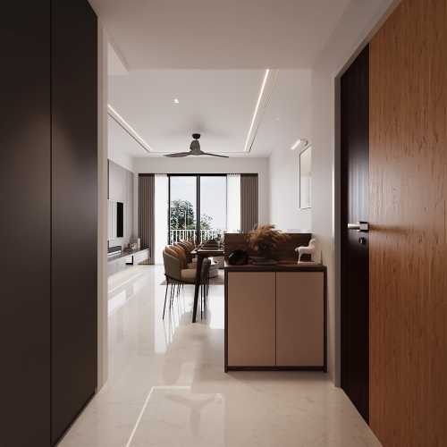 Modern Foyer at Piermont Grand Condo