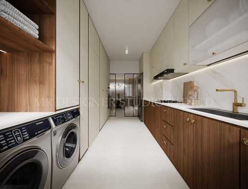 Contemporary Kitchen at 506 Serangoon North Avenue 4