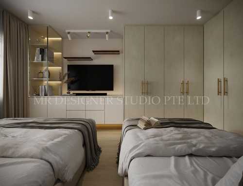 Contemporary Bedroom at 506 Serangoon North Avenue 4