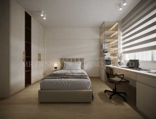 Contemporary Bedroom at 506 Serangoon North Avenue 4