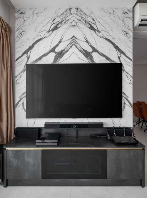 Contemporary Living Room at Actual shoots ubi 358B