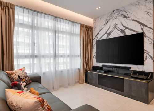 Contemporary Living Room at Actual shoots ubi 358B