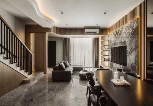 Modern Living Room at Terraced House (Wei Yan)