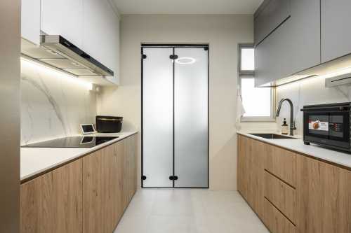 Scandinavian Kitchen at 612 Punggol Drive