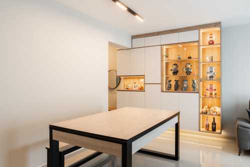 Scandinavian Dining Room at 612 Punggol Drive