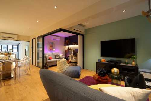 Contemporary Living Room at Ang Mo Kio Ave 3