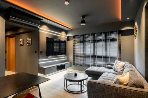 Industrial Living Room at Clementi | Clementi Peak