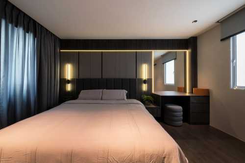 Contemporary Bedroom at Resale 5 Room HDB @ Tiong Bahru