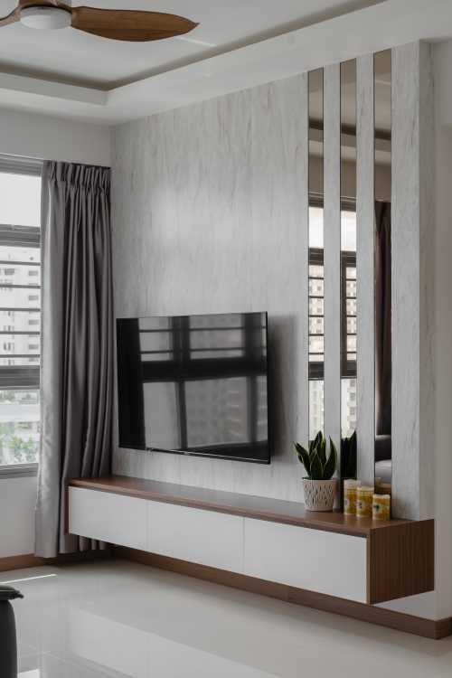 Contemporary Living Room at Punggol Drive