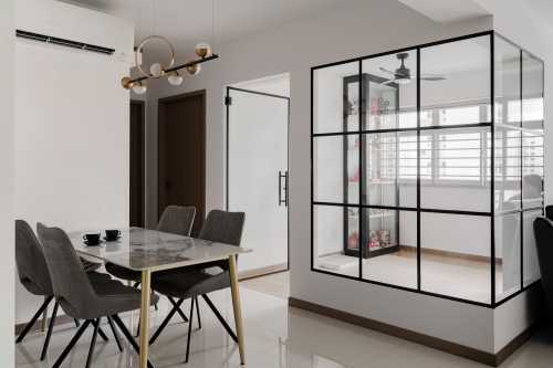 Contemporary Living Room at Punggol Drive