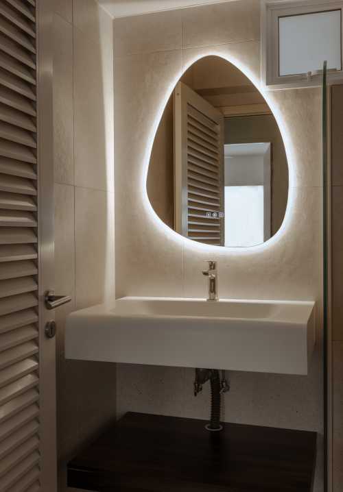 Modern Bathroom at 678B Punggol Drive