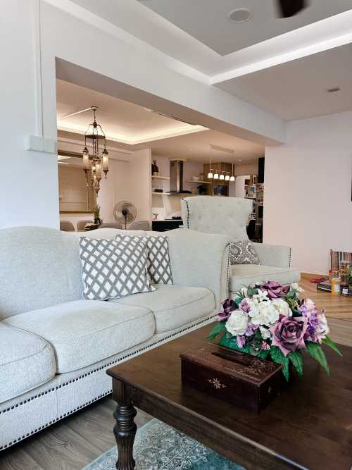 Modern Living Room at Mediterranean Concept