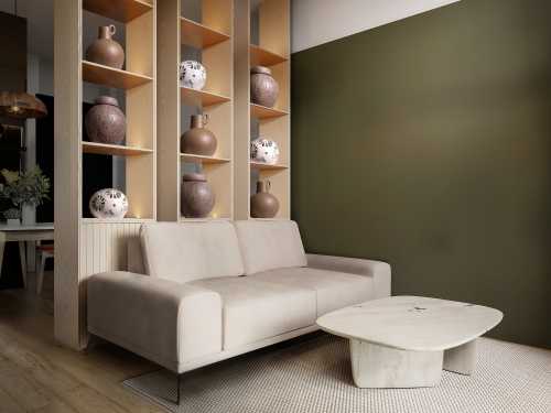 Scandinavian Living Room at Sturdee Residence