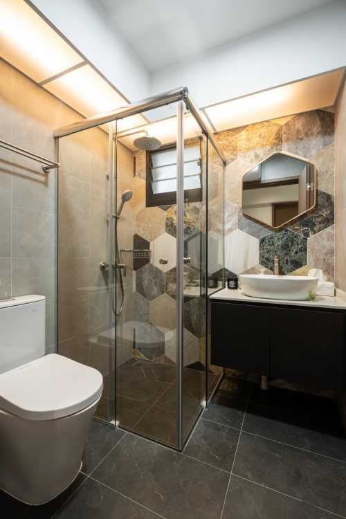 Industrial Bathroom at Woodleigh | Woodleigh Hillside