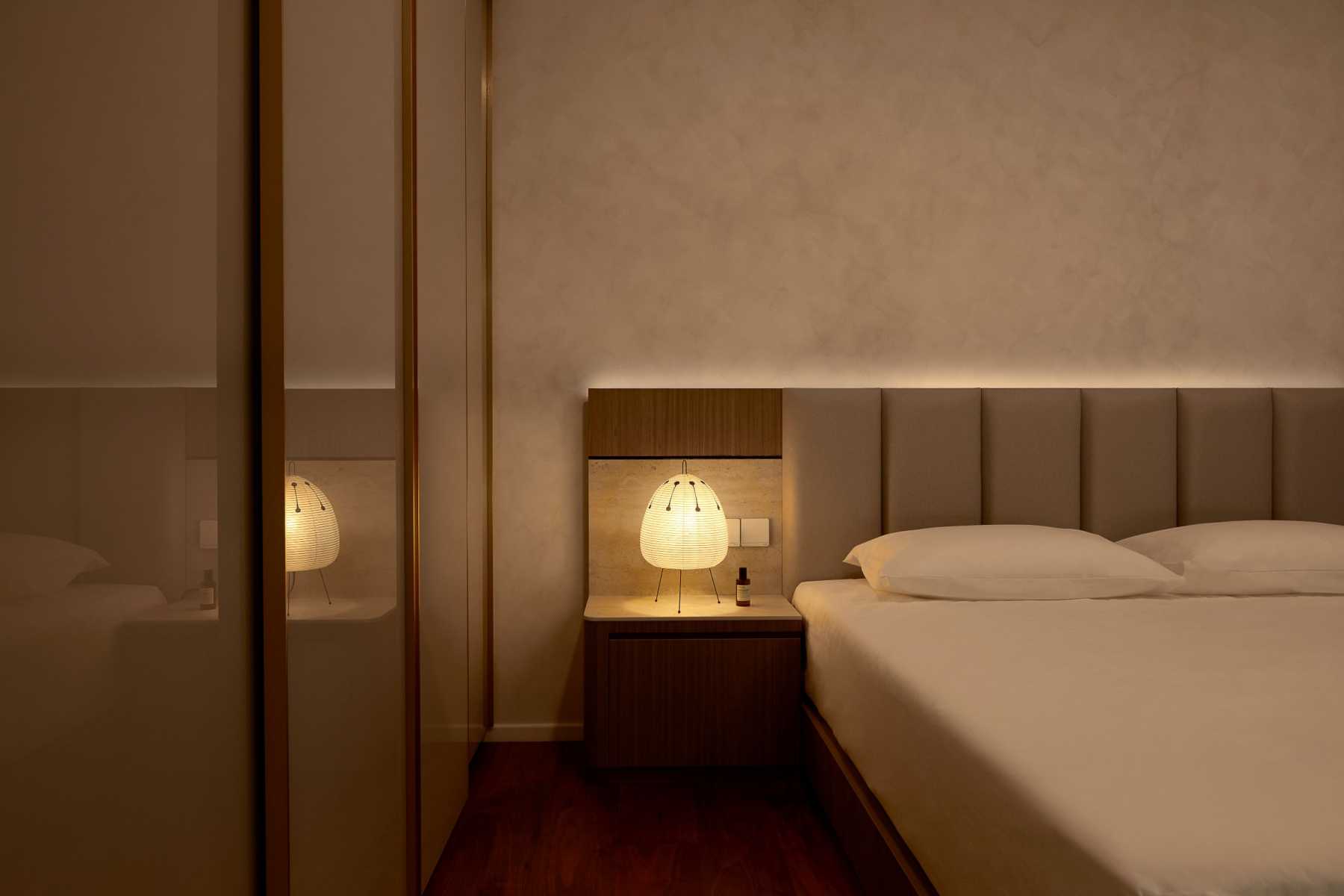 Modern Bedroom with Wardrobe and Sliding Wardrobe