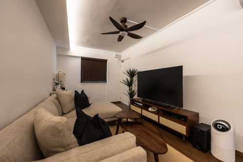 Modern Living Room at 415 Hougang