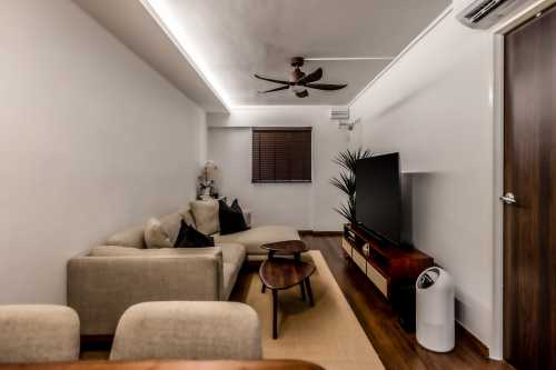 Modern Living Room at 415 Hougang