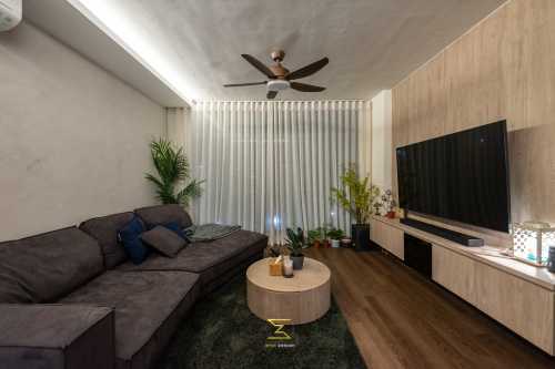 Industrial Living Room at 478 Segar Road