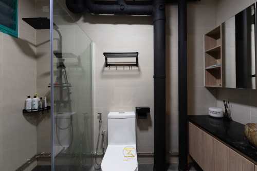 Industrial Bathroom at 478 Segar Road