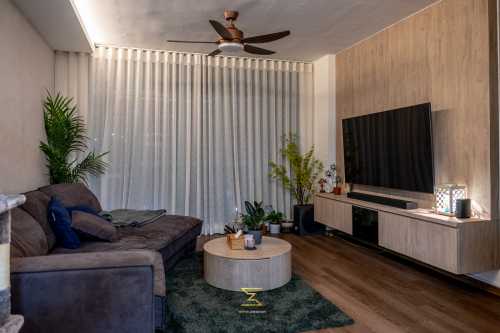 Industrial Living Room at 478 Segar Road
