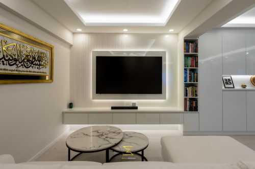 Contemporary Living Room at 645 Pasir Ris