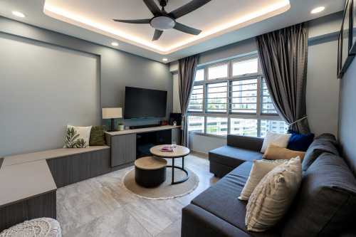 Contemporary Living Room at 645B Tampines