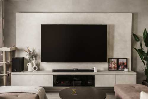 Modern Living Room at 696 Hougang
