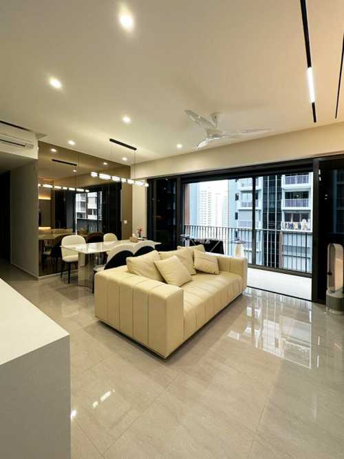 Scandinavian Living Room at Sumang Walk Piermont