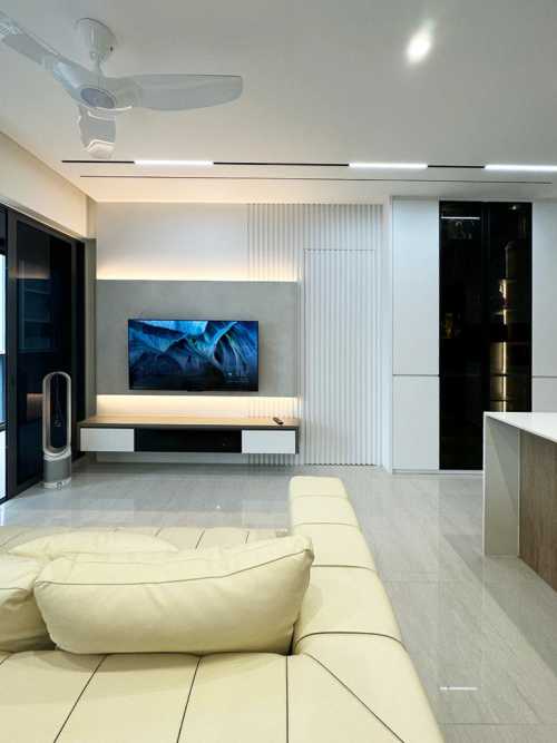 Scandinavian Living Room at Sumang Walk Piermont