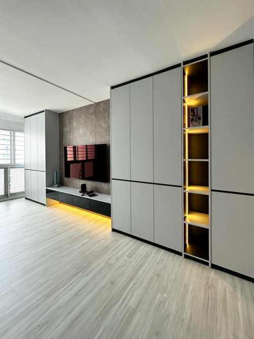 Scandinavian Living Room at Compassvale Road