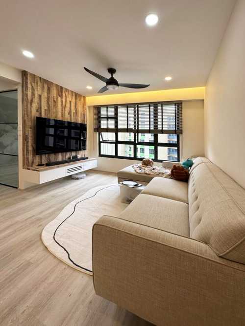 Scandinavian Living Room at 639A Tampines