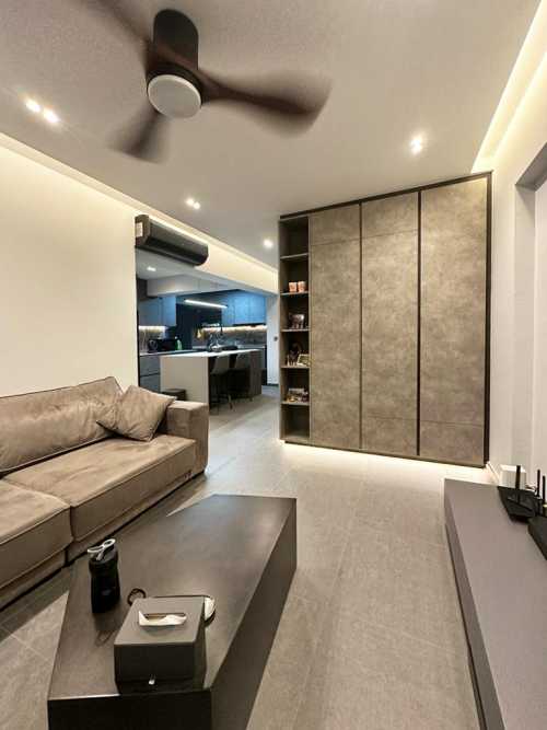Scandinavian Living Room at 653C Punggol Drive