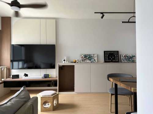 Scandinavian Living Room at Tampines North Drive