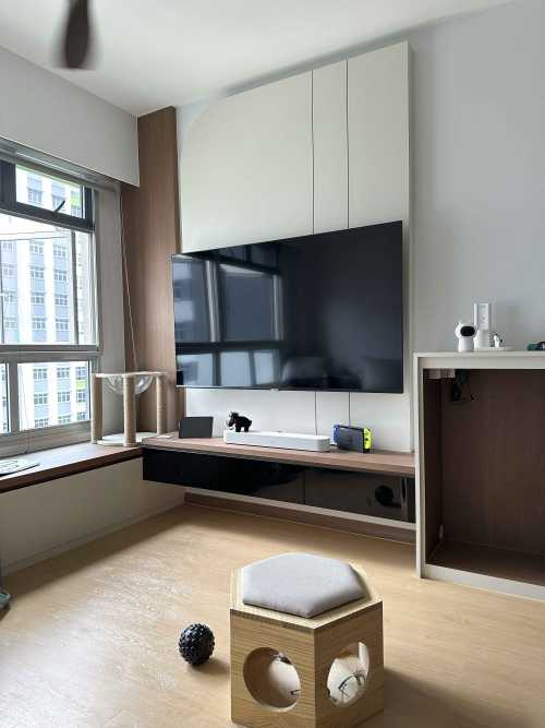 Scandinavian Living Room at Tampines North Drive