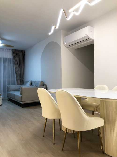 Scandinavian Living Room at 289B Punggol Arcadia