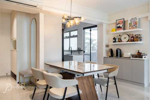 Modern Dining Room at Sengkang | 273 Compassvale link