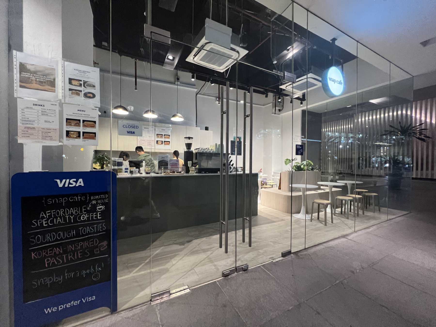 Modern Shopfront with Countertop and Vinyl Flooring