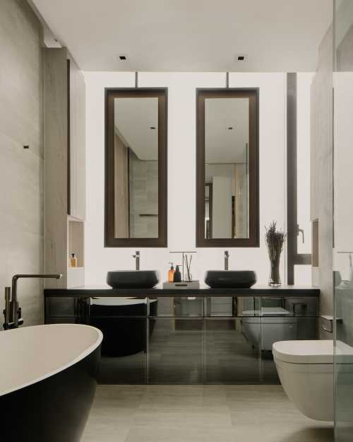 Contemporary Bathroom at A Modern Contemporary Outback Interior Design