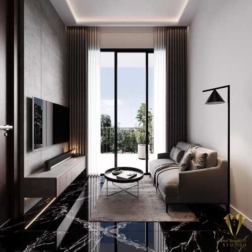 Contemporary Living Room at 50 Everton Road