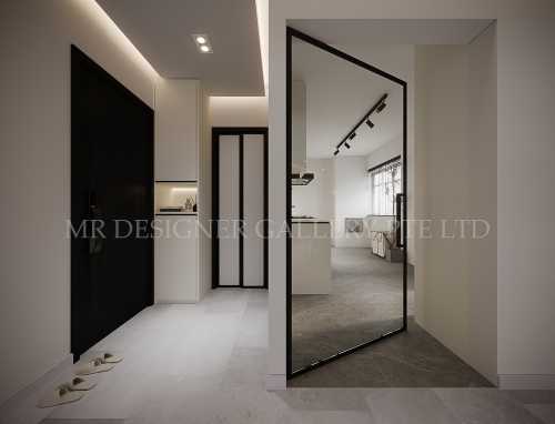 Contemporary Entryway at 111 Jurong East St 13