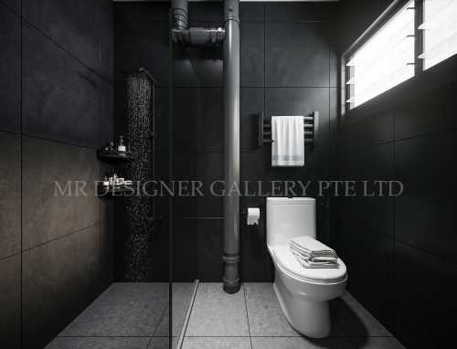 Contemporary Bathroom at 111 Jurong East St 13