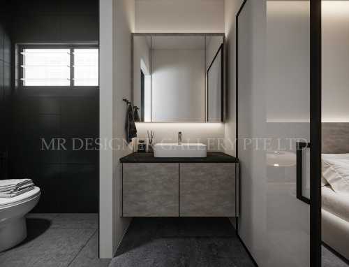 Contemporary Bathroom at 111 Jurong East St 13