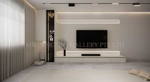 Contemporary Living Room at 111 Jurong East St 13