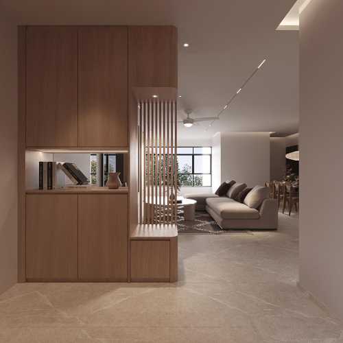 Scandinavian Entryway at 112 Rivervale Walk